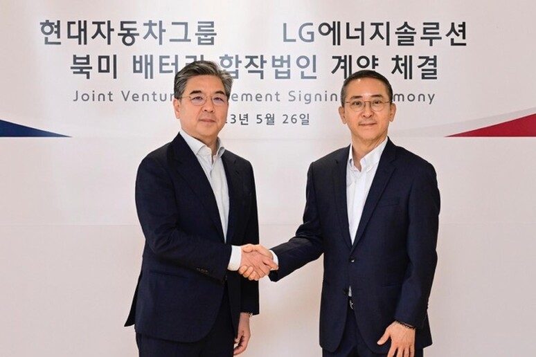 Joint venture tra Hyundai Motor Group e Lg Energy Solution - RIPRODUZIONE RISERVATA