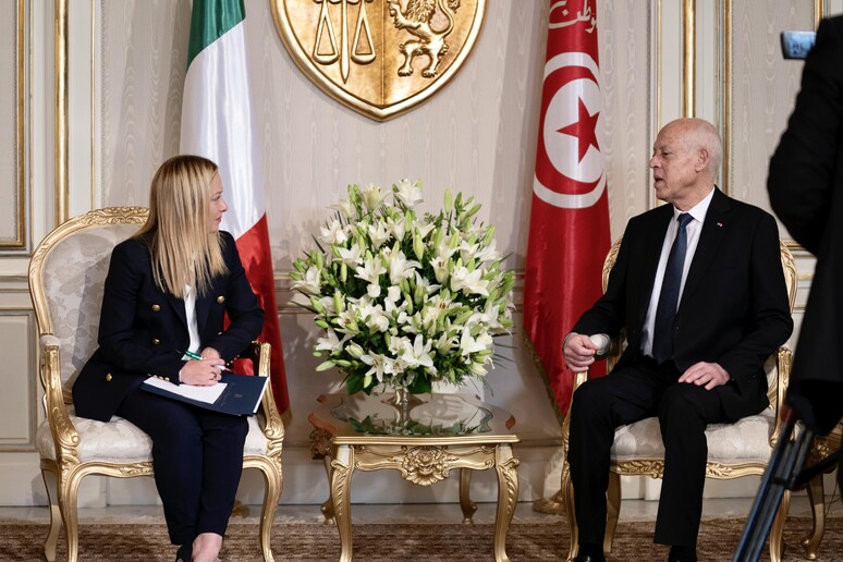 Meloni a colloquio con il presidente tunisino Saied -     RIPRODUZIONE RISERVATA